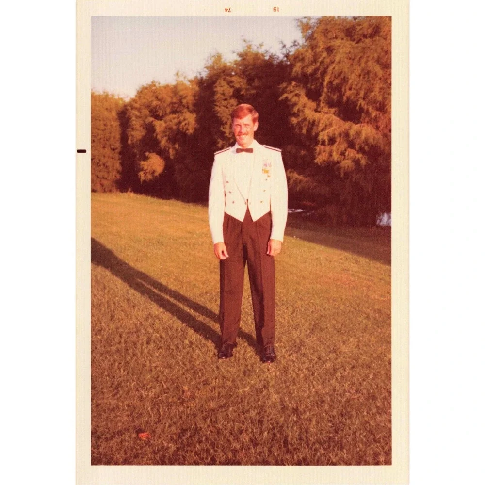 Vintage 1974 Military Mess Dress Uniform Photos Set of 3 Original Color - Picture 3 of 3